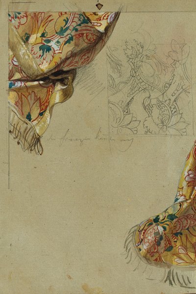 Studie van een draperie door Johann Peter Krafft