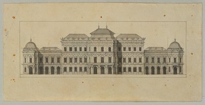 Studie voor het Bovenste Belvedere door Johann Peter Krafft