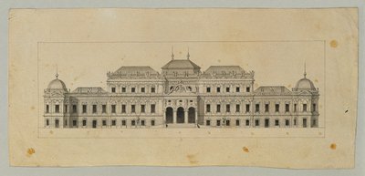 Studie voor het Bovenste Belvedere door Johann Peter Krafft