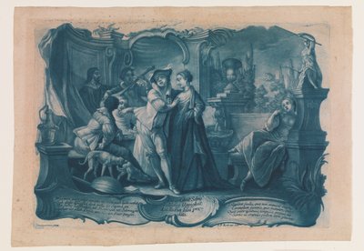 De verloren zoon in gezelschap van courtisanes door Johann Philip Koch