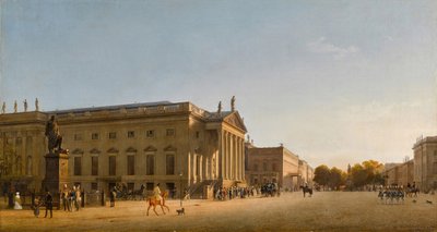 De Koninklijke Opera, Unter den Linden, 1845 door Johann Philipp Eduard Gaertner
