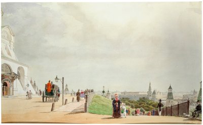 In het Kremlin van Moskou, 1839 door Johann Philipp Eduard Gartner