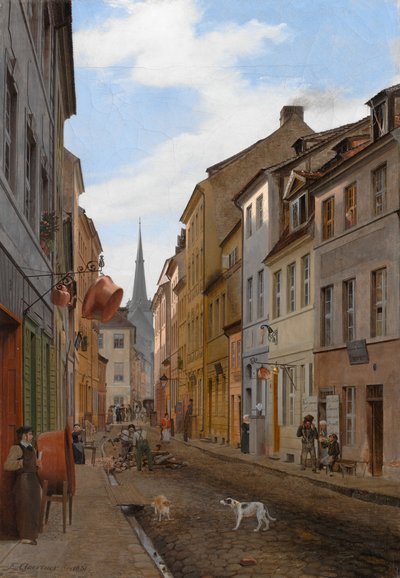 Parochialstrasse in Berlijn door Johann Philipp Eduard Gartner