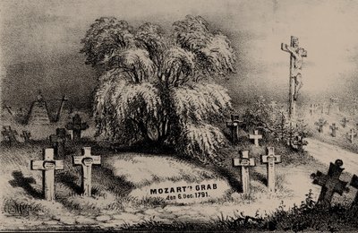 Mozarts grafvraag. Volgens originele brieven van Mozarts weduwe zelf, 1856 door Johann Ritter von Lucam
