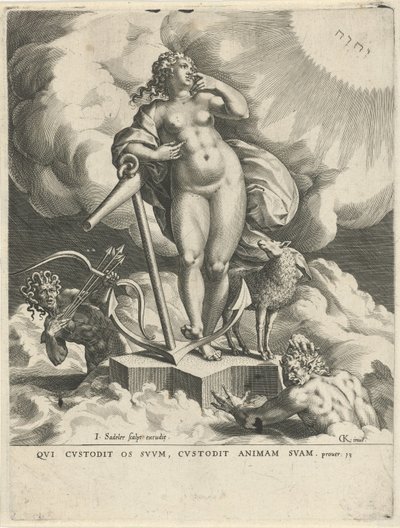 Allegorie van de Hoop door Johann Sadeler (I)