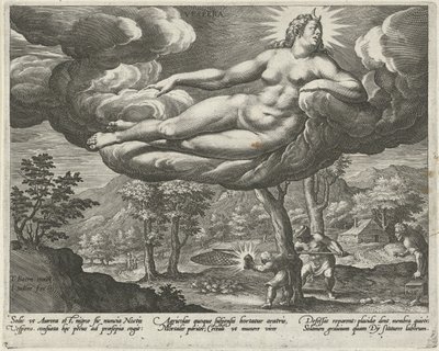 Avond De vier delen van de dag (series title) door Johann Sadeler (I)