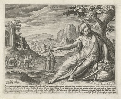 Azië door Johann Sadeler (I)
