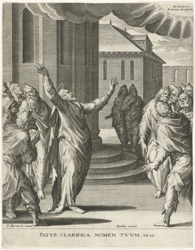 Christus bidt tot God door Johann Sadeler (I)