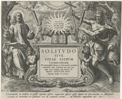 Christus en Johannes de Doper door Johann Sadeler (I)