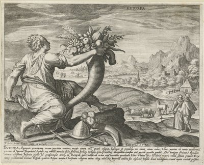 Europa door Johann Sadeler (I)