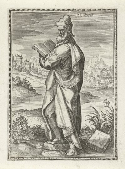 Ezra door Johann Sadeler (I)