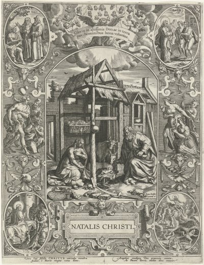 Geboorte van Christus: kerstmis door Johann Sadeler (I)