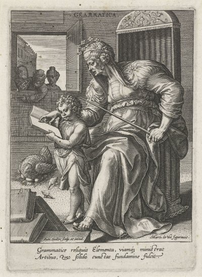 Grammatica door Johann Sadeler (I)
