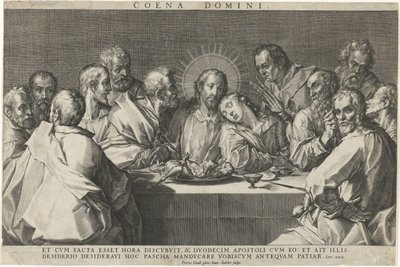 Laatste Avondmaal door Johann Sadeler (I)