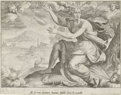 Lucht door Johann Sadeler (I)