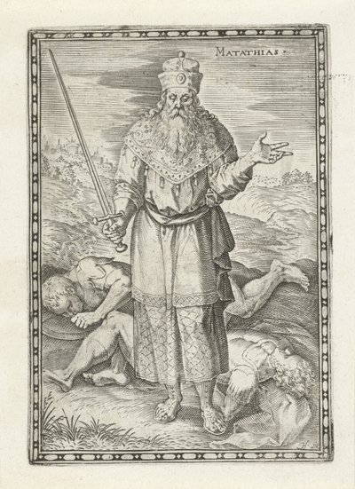 Mattatias door Johann Sadeler (I)
