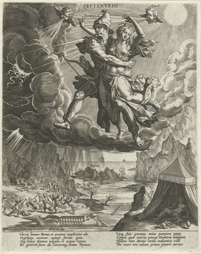 Noordenwind door Johann Sadeler (I)