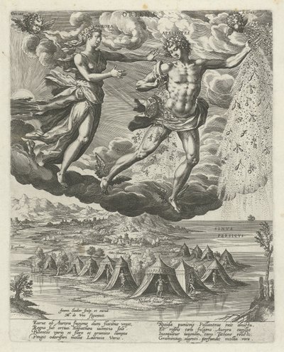 Oostenwind door Johann Sadeler (I)