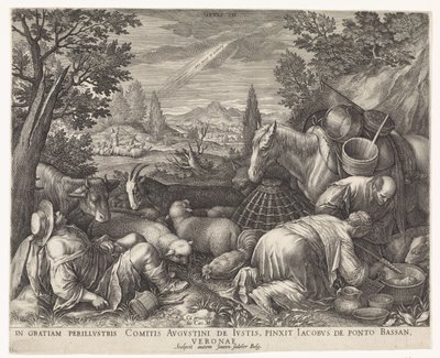 Roeping van Abraham door Johann Sadeler (I)