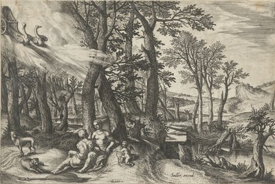 Venus en Adonis door Johann Sadeler (I)