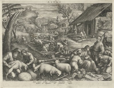 Zomer Vier seizoenen door Johann Sadeler (I)