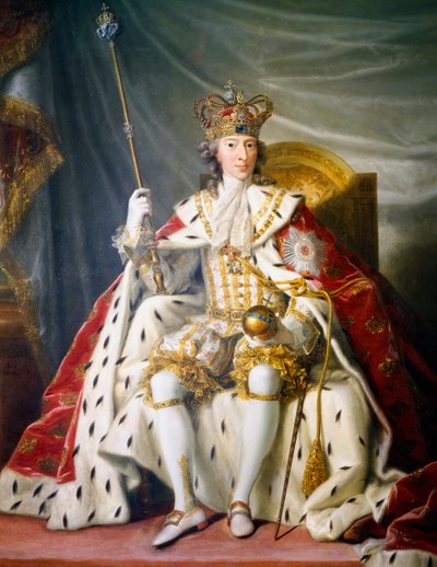 Portret van Christiaan VI van Denemarken door Johann Salomon Wahl