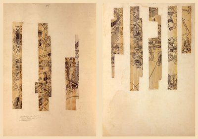 Fragmentarische hemelglobe gores. LOC 2016586440 door Johann Schöner