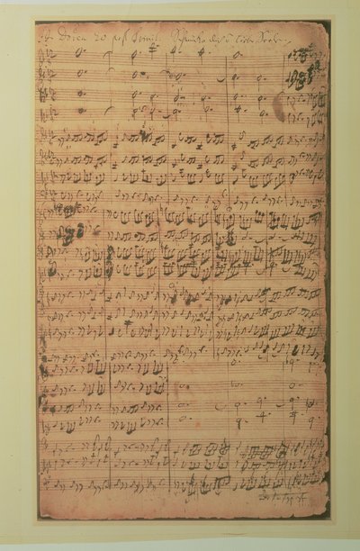 Autograaf manuscript, Cantate BWV 180 