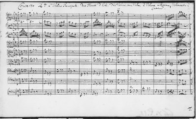 Partituur van Brandenburgse Concerten (BWV 1046-1081) door Johann Sebastian Bach door Johann Sebastian Bach