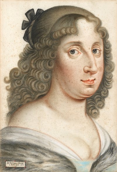 Portret van Koningin Christina van Zweden 1626-1689, 1657 door Johann Septimius Jörger von Tollet
