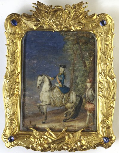 Ruiterportret van keizerin Catharina II 1729-1796 door Johann Stenglin