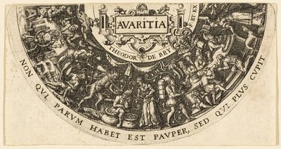 Gierigheid door Johann Theodor de Bry
