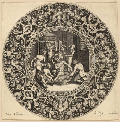 Bad van Sardanapalus door Johann Theodor de Bry