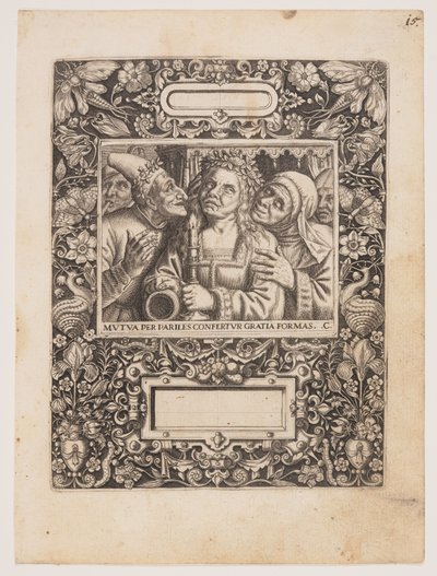 Plaat uit Emblemata Nobilitati et Vulgo Scitu Digna door Johann Theodor de Bry