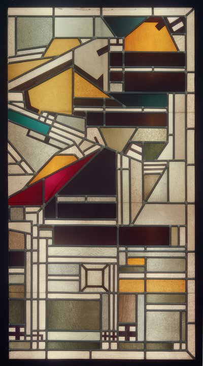 Ontwerp voor Glas-in-loodraam door Johan Thorn Prikker