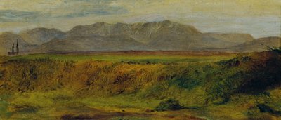 Landschap met Rax-massief door Johann  Till der Jüngere