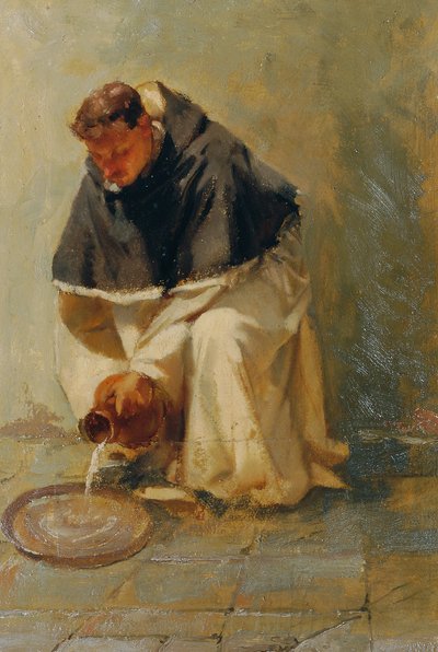 Zelfportret als Dominicaan door Johann  Till der Jüngere