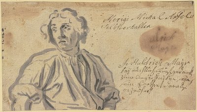 Zelfportret door Johann Ulrich Mayr