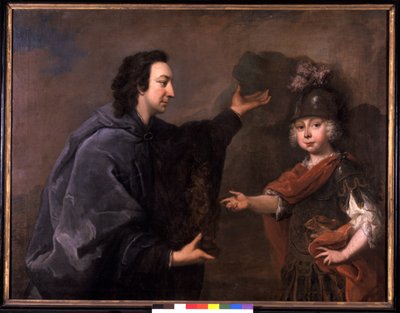 Erfprins Friedrich III en zijn leraar Graaf Ulrich van Thun door Johann Valentin Tischbein