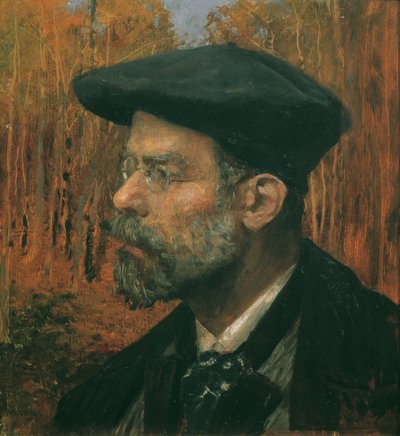 De schilder Theodor von Hörmann door Johann Victor Krämer