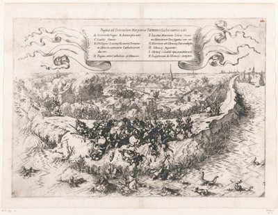 Slag bij Oosterweel, 1567 door Johann Wilhelm Baur