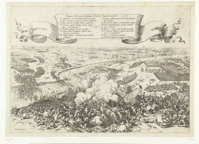 Veldslag aan de rivier de Gete, 1568 door Johann Wilhelm Baur