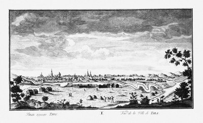 Uitzicht op Tara, ca. 1735 door Johann Wilhelm Lürsenius
