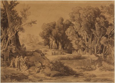 De uitvinding van de kunsten in het geslacht van Kaïn (Genesis 4, 20-22) door Johann Wilhelm Schirmer