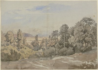 Bos met vergezicht door Johann Wilhelm Schirmer