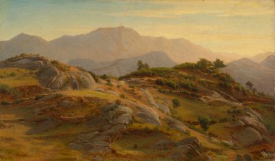 Landschap bij Civitella door Johann Wilhelm Schirmer