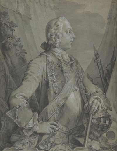 Portret van keizer Jozef II als militair bevelhebber door Johann Wolfgang Baumgartner