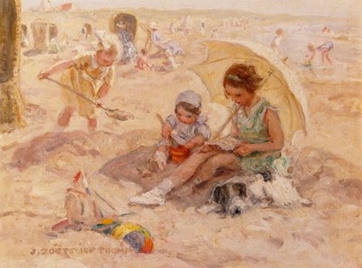 Strandplezier door Johann Zoetelief Tromp