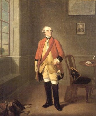 Cornet North Ludlow Bernard, tweede echtgenoot van Mary Fitzwilliam, gravin van Pembroke (overleden 1769) door Johann Zoffany