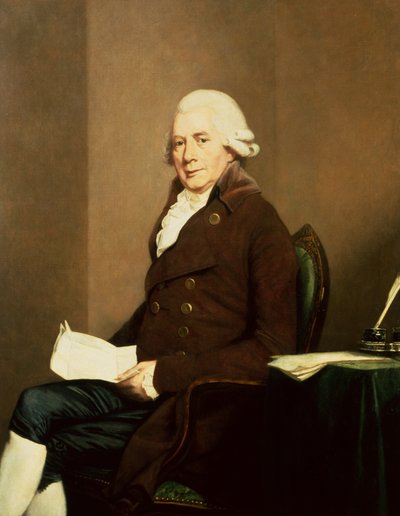 Portret van een zittende heer, mogelijk William Hunter door Johann Zoffany